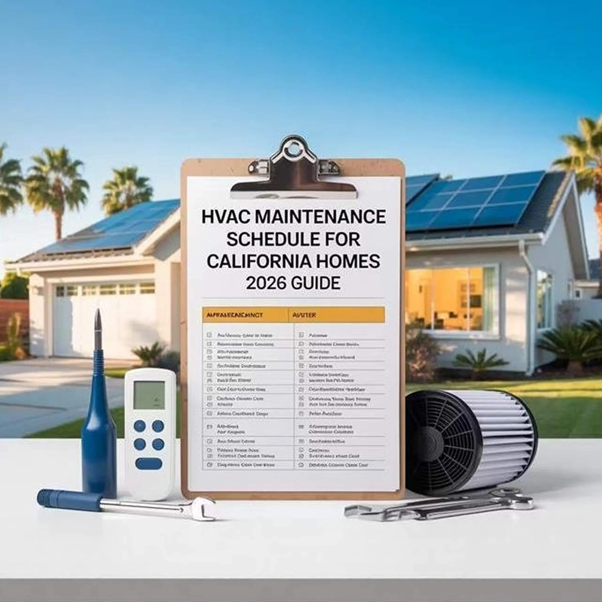 HVAC Maintenance Schedule for California Homes 2026 Guide