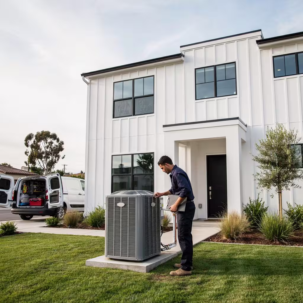 A2L refrigerants 2027 HVAC system inspected at a San Jose home